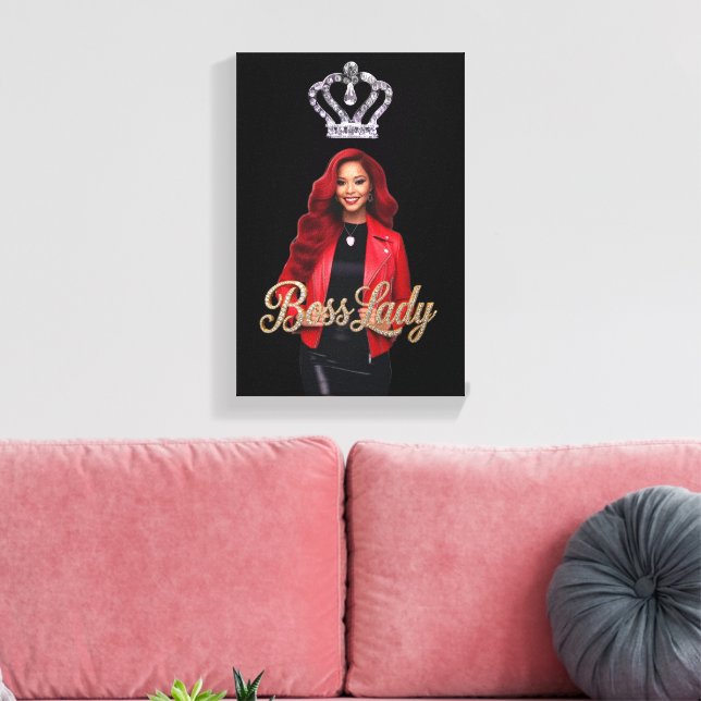 Boss Lady Canvas Print (Insitu(LivingRoom))