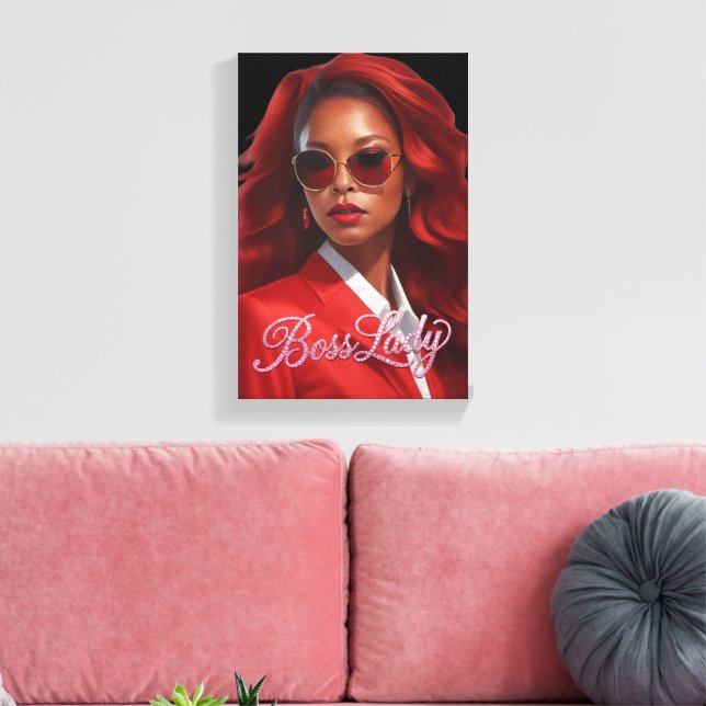 Boss Lady Canvas Print (Insitu(LivingRoom))