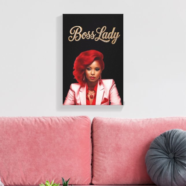 Boss Lady Canvas Print (Insitu(LivingRoom))