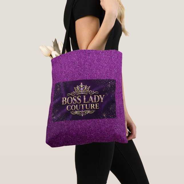 Boss Lady Couture All-Over-Print Tote Bag (Close Up)