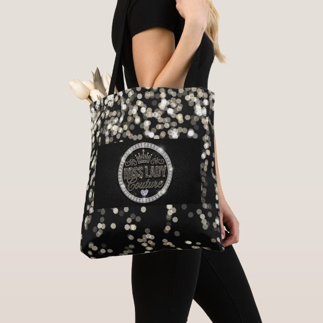 Boss Lady Couture All-Over-Print Tote Bag (Close Up)
