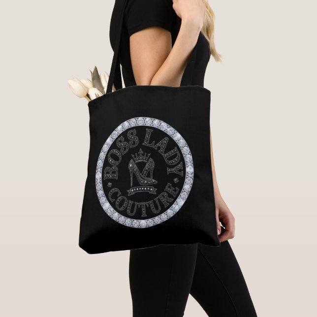 Boss Lady Couture All-Over-Print Tote Bag (Close Up)