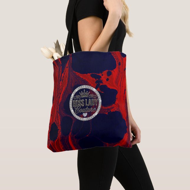 Boss Lady Couture All-Over-Print Tote Bag (Close Up)