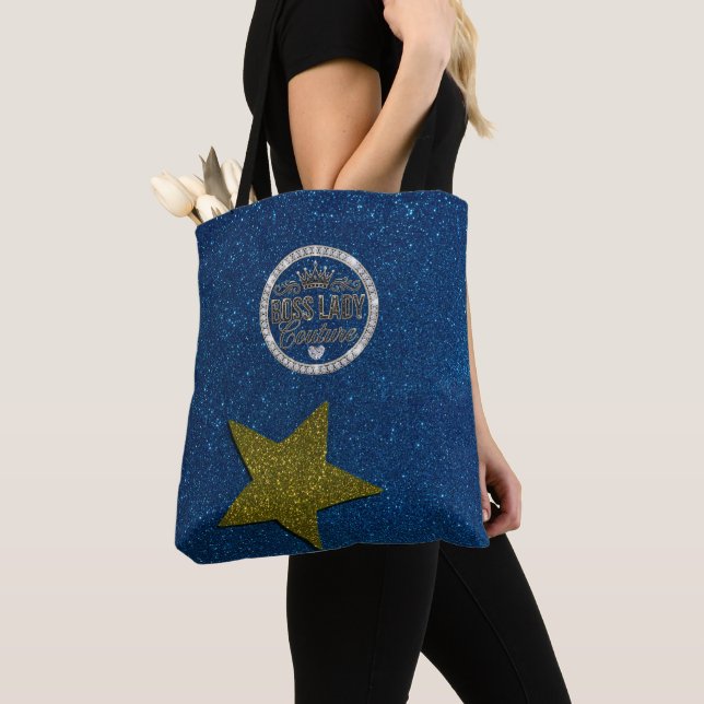 Boss Lady Couture All-Over-Print Tote Bag (Close Up)
