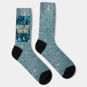 Boss Lady Couture Diamonds Crew Socks