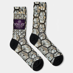 Boss Lady Couture Diamonds Crew Socks