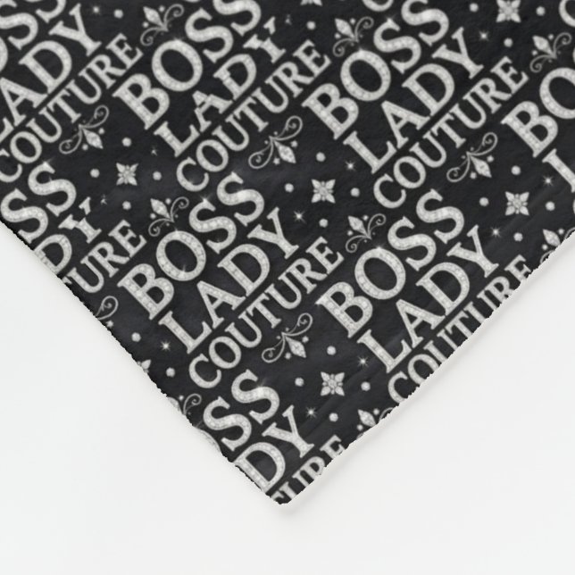 Boss Lady Couture Fleece Blanket (Corner)