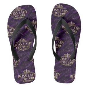 Boss Lady Couture Pair of Flip Flops