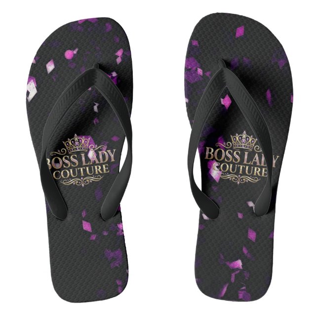 Boss Lady Couture Pair of Flip Flops (Footbed)
