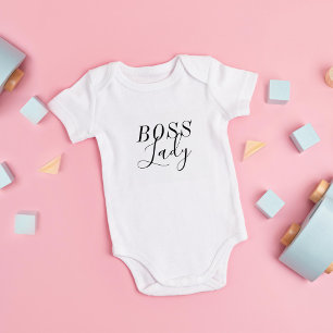 Boss Lady Customise with your Message Baby Bodysuit