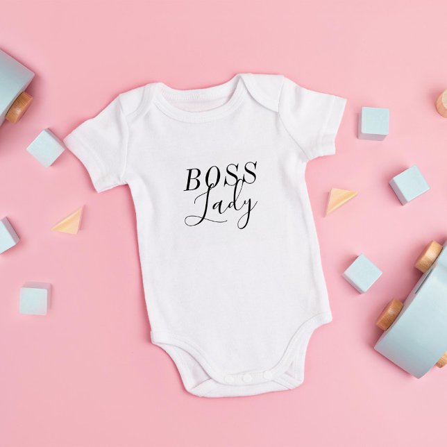 Boss Lady Customise with your Message Baby Bodysuit (Creator Uploaded)