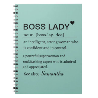 Boss Lady Definition Personalized  Notebook