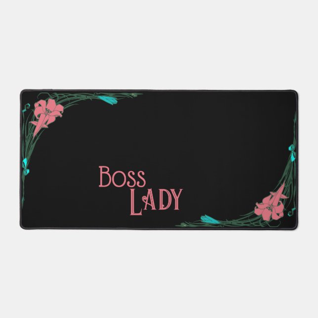 "Boss Lady"  Desk Mat (Front)