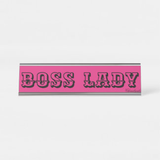 BOSS LADY DESK NAME PLATES