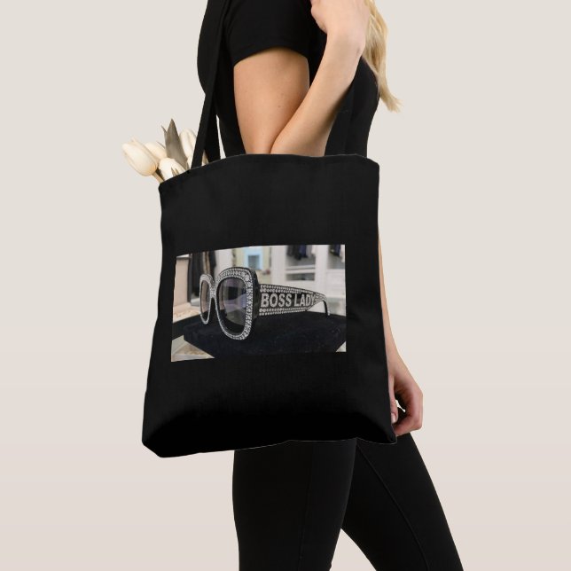 Boss Lady Diamonds All-Over-Print Tote Bag (Close Up)