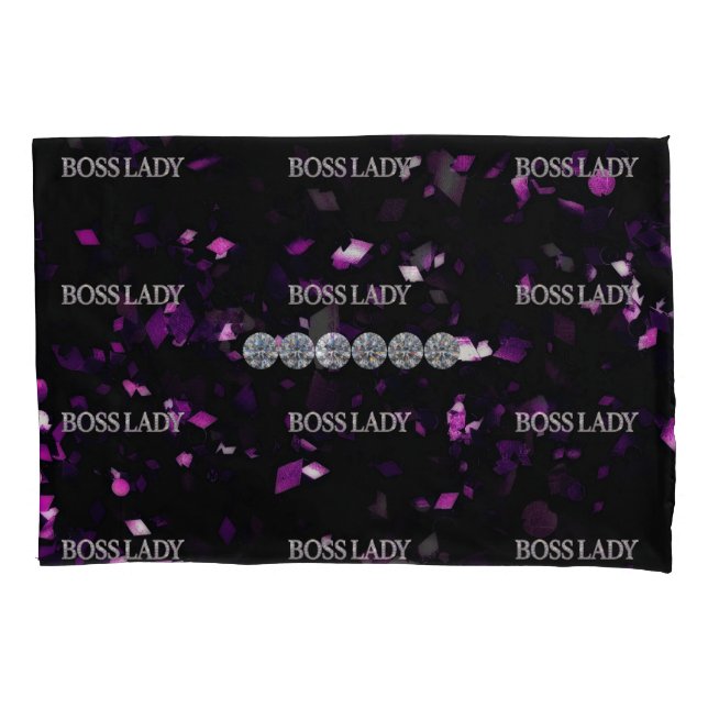 Boss Lady Diamonds Pillowcase (Front)