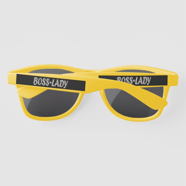 Boss Lady Diamonds Plastic Sunglasses (Back)