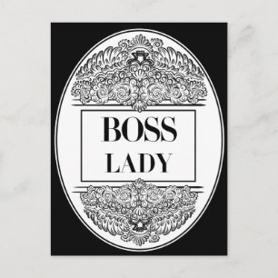Boss Lady – Elegant Empowerment Postcard