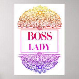Boss Lady – Elegant Empowerment Poster