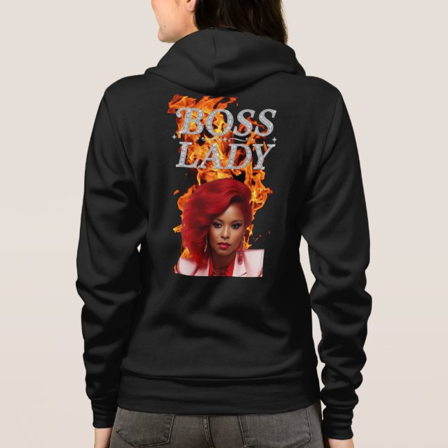 Boss Lady Fire Hoodie (Back)