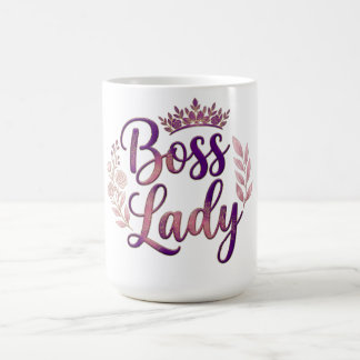 Boss Lady Floral Coffee Mug