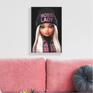 Boss Lady Glam Doll Canvas Print
