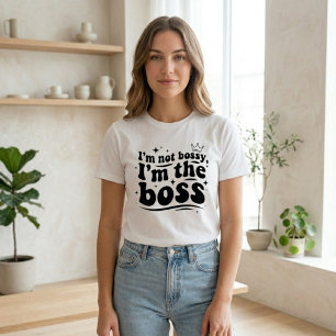 Boss Lady Graphic Tee  Funny Sarcastic Quote Shirt
