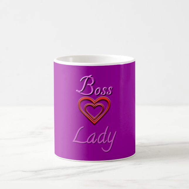 Boss Lady Heart Mug (Center)