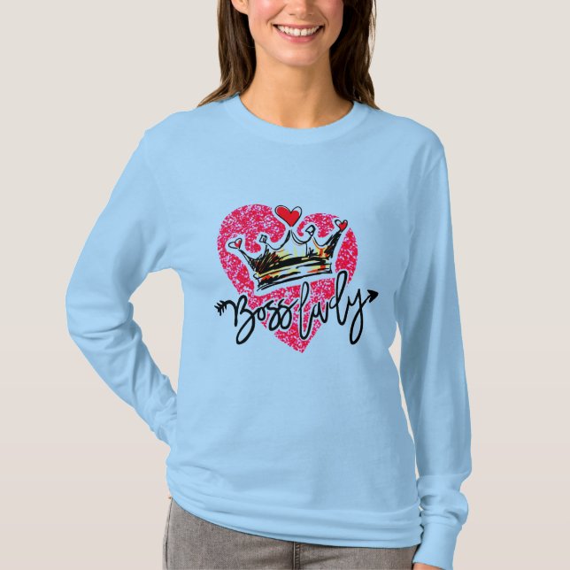 Boss Lady Long Sleeve T-Shirt (Front)