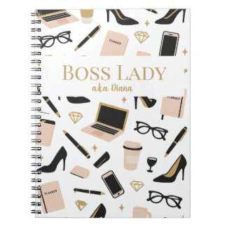 Boss Lady Notebook – Custom Name Gift for Women