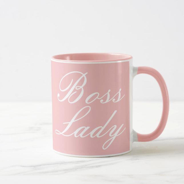 Boss Lady Pink Girly Mug (Right)
