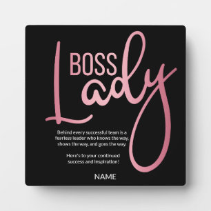 Boss lady  plaque