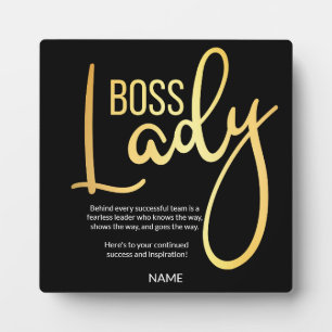 Boss lady  plaque