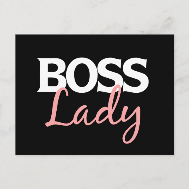Boss lady postcard (Front)