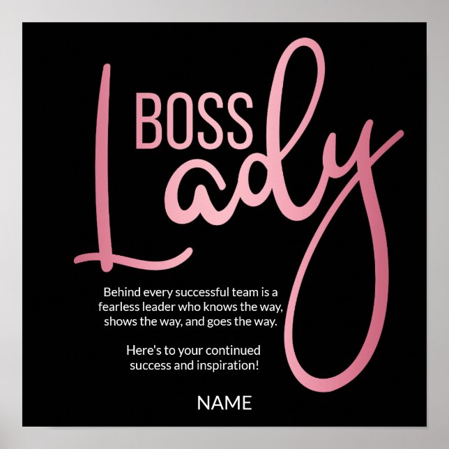 Boss lady  poster (Front)