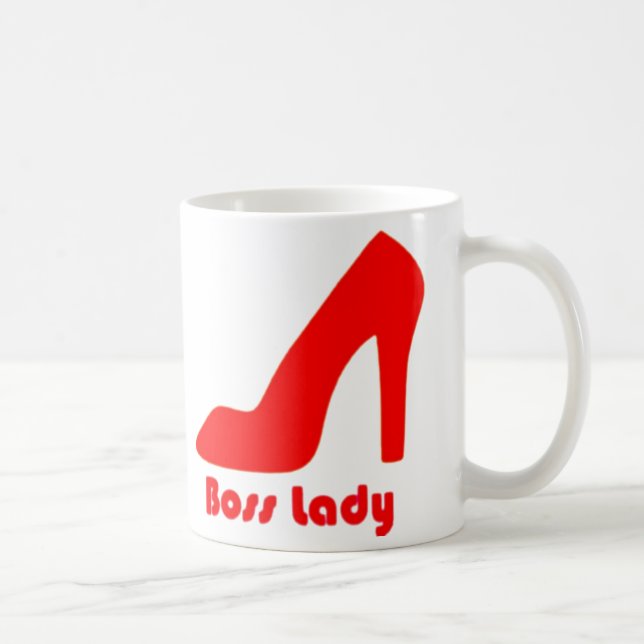 Boss Lady Red Pump Coffee Mug (Right)