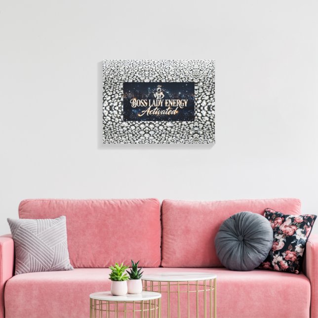 Boss Lady Stretched Canvas Print (Insitu(LivingRoom))