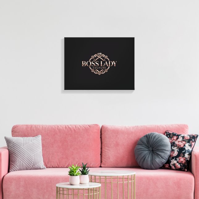 Boss Lady Stretched Canvas Print (Insitu(LivingRoom))