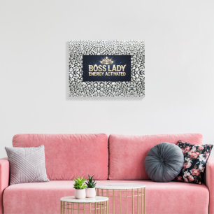 Boss Lady Stretched Canvas Print