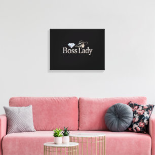 Boss Lady Stretched Canvas Print