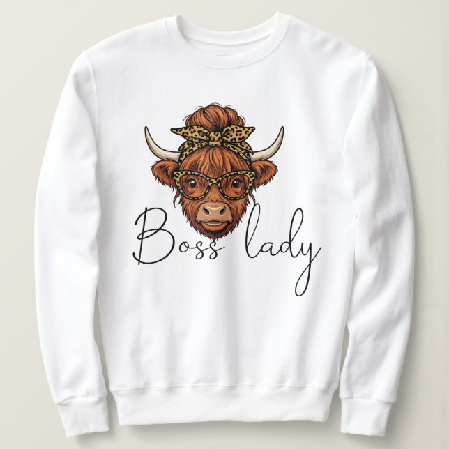 Boss lady sweatshirt  (Design Front)