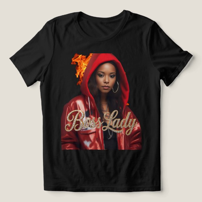 Boss Lady T-Shirt Tri-Blend Shirt (Design Front)