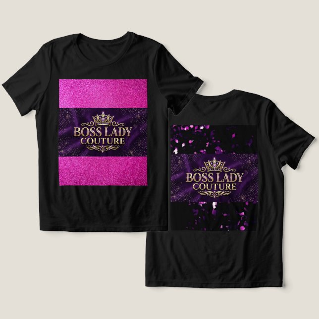 Boss Lady T-Shirt Tri-Blend Shirt (Design Front & Back)