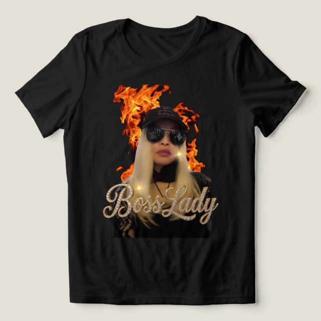Boss Lady T-Shirt Tri-Blend Shirt (Design Front)