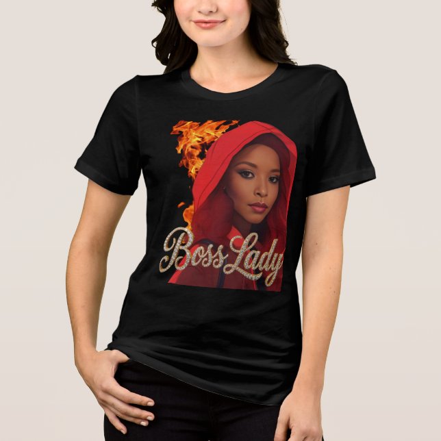 Boss Lady T-Shirt Tri-Blend Shirt (Front)