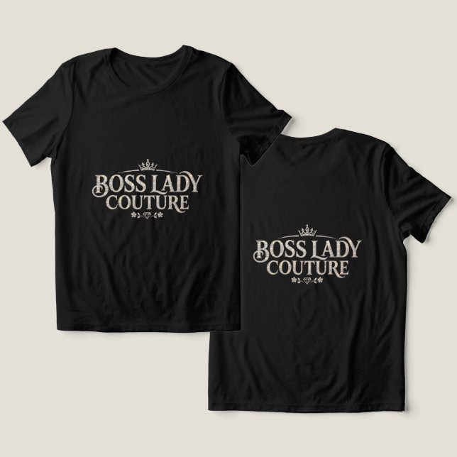 Boss Lady T-Shirt Tri-Blend Shirt (Design Front & Back)
