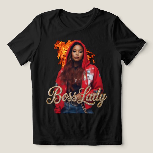 Boss Lady T-Shirt Tri-Blend Shirt (Design Front)