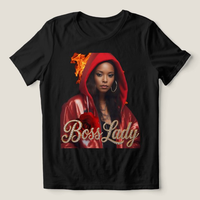 Boss Lady T-Shirt Tri-Blend Shirt (Design Front)