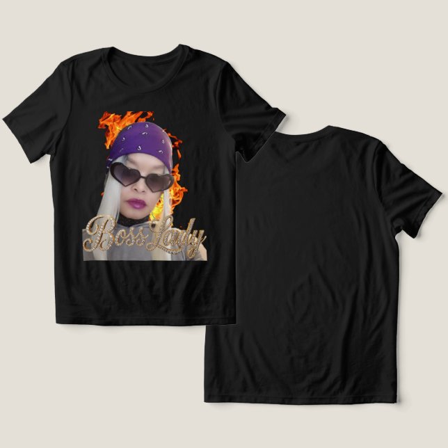 Boss Lady T-Shirt Tri-Blend Shirt (Design Front & Back)