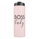 Boss Lady Thermal Tumbler | Pink & Black